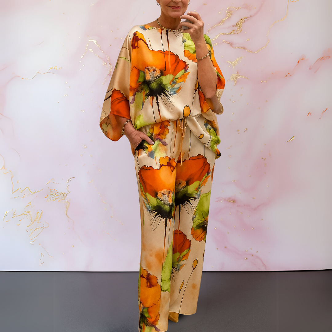 Moniek™ | Satin Two-Piece Women's Set