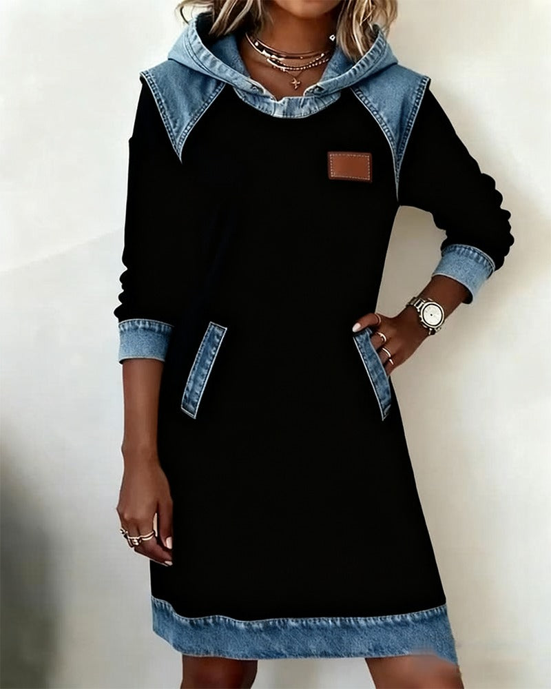 Sofia™ | Denim Dress with Hood