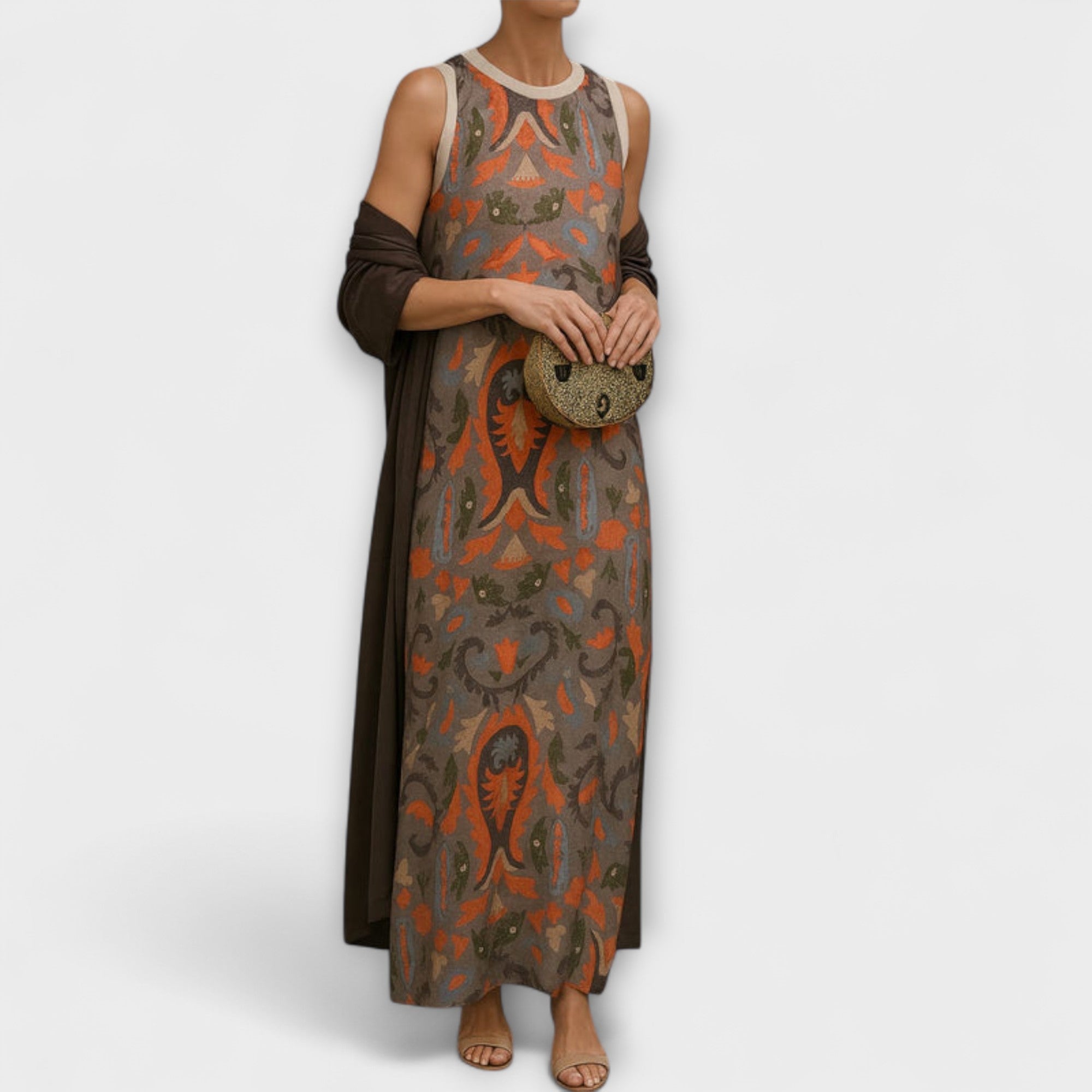 Rafaela – Elegant long dress with matching coat