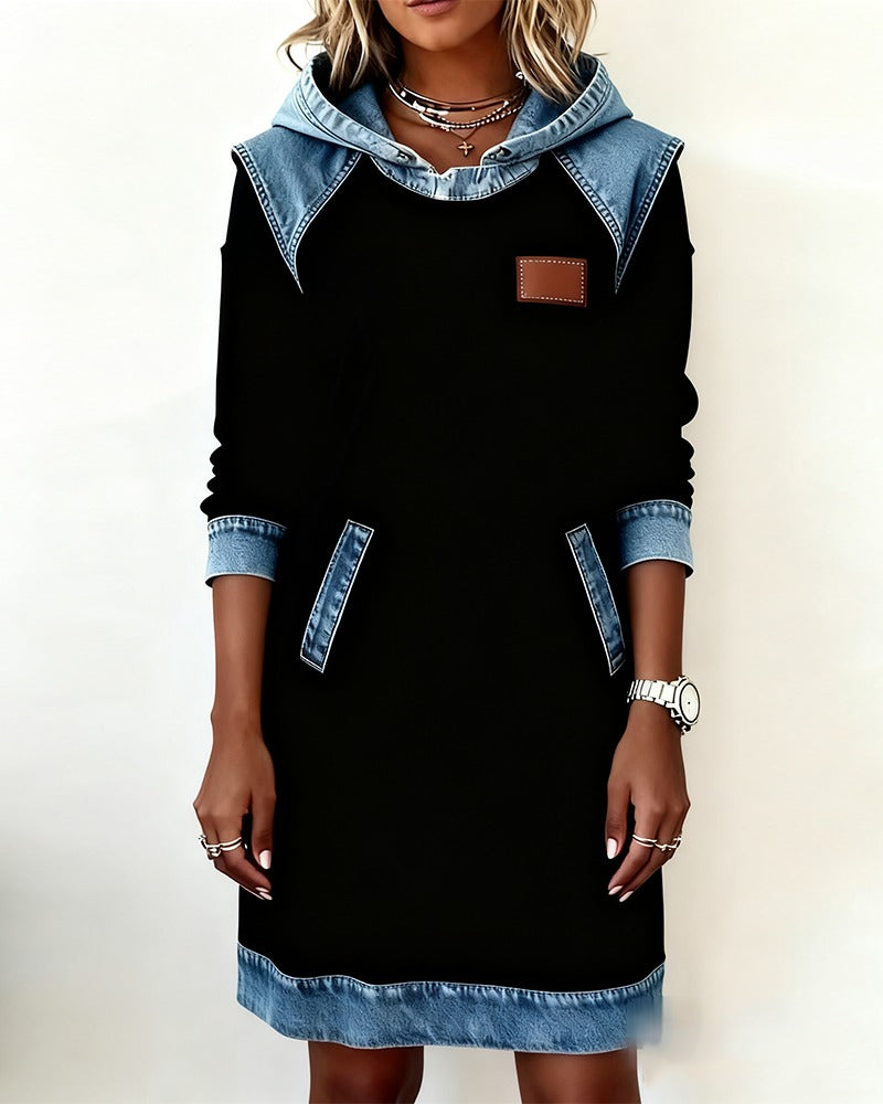 Sofia™ | Denim Dress with Hood