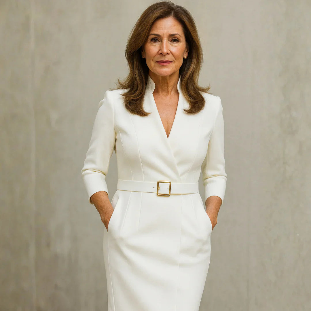 Eva | Graceful Waist Midi Dress