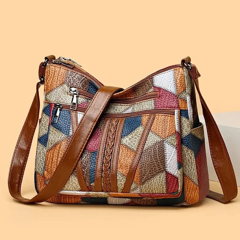 Mary & Anne | Mosaic Leather Handbag