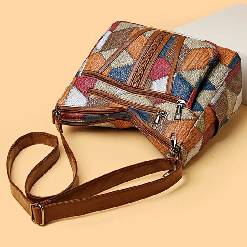 Mary & Anne | Mosaic Leather Handbag