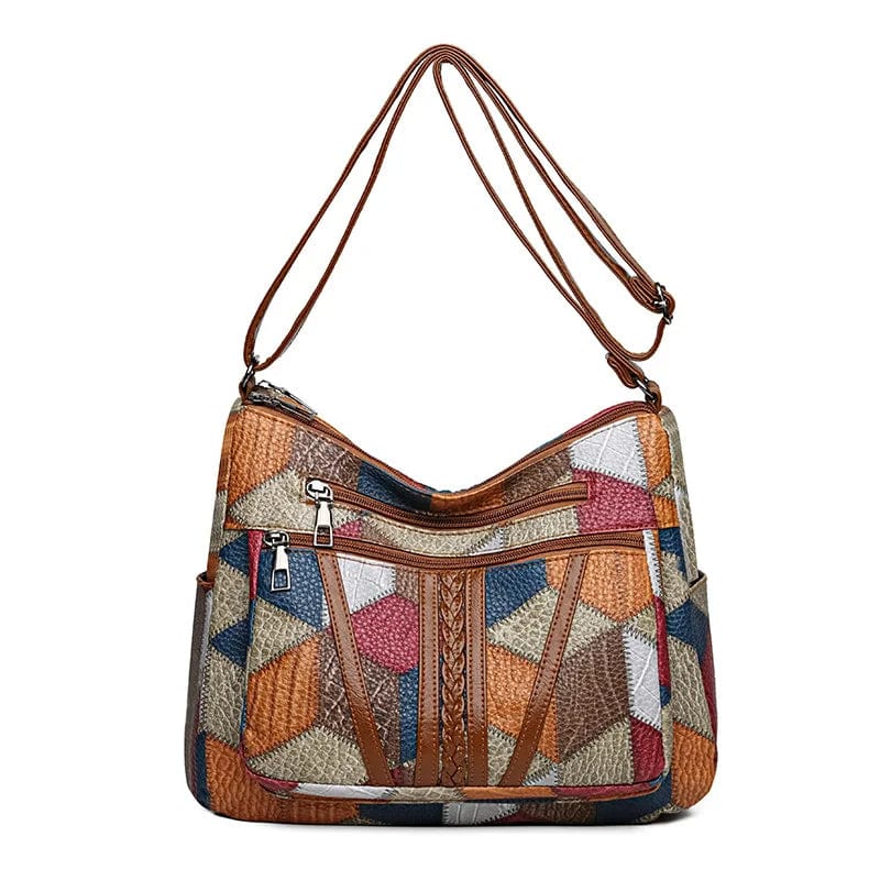 Mary & Anne | Mosaic Leather Handbag