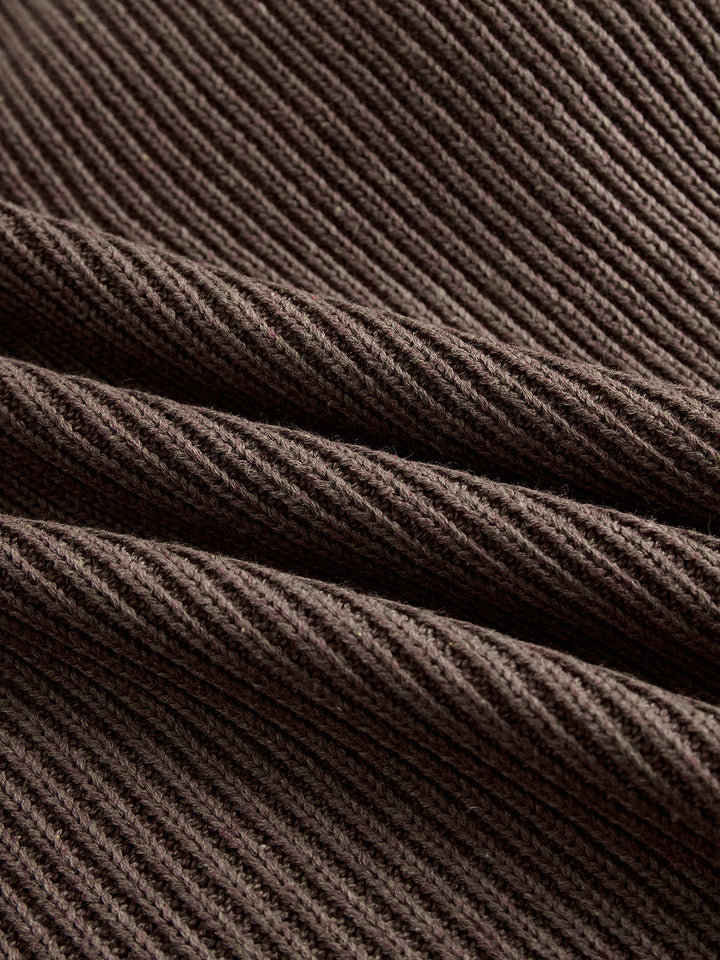 Cozy Ruffle Knit Sweater Dress – Soft & Warm