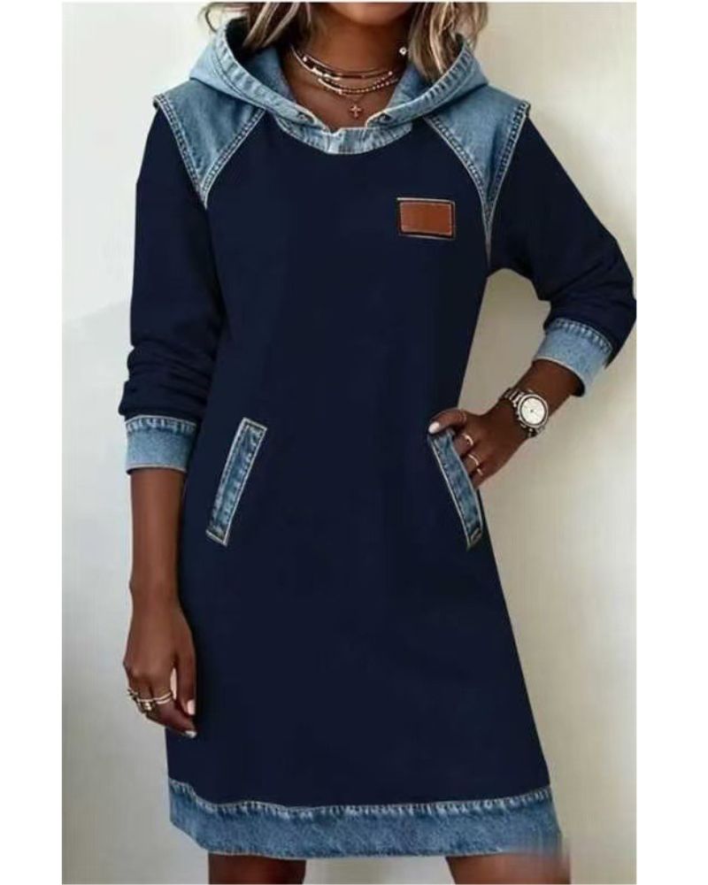 Sofia™ | Denim Dress with Hood