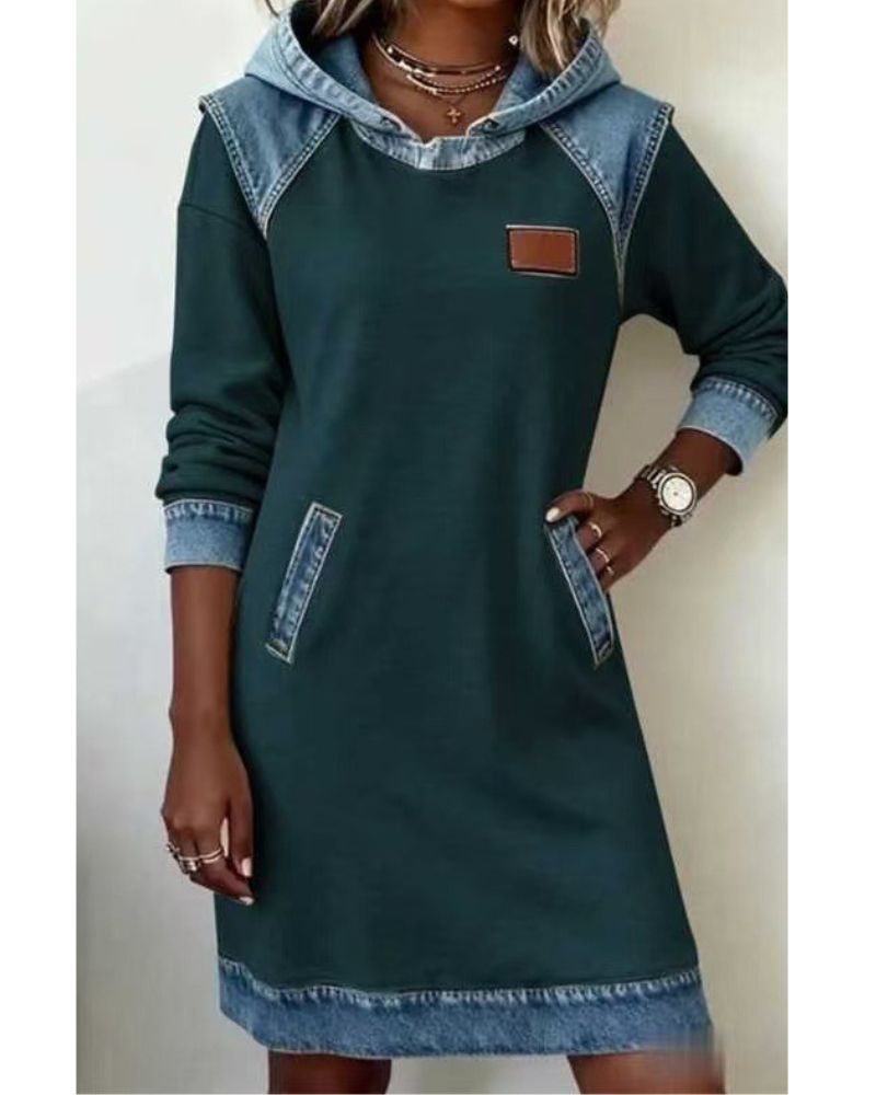 Sofia™ | Denim Dress with Hood