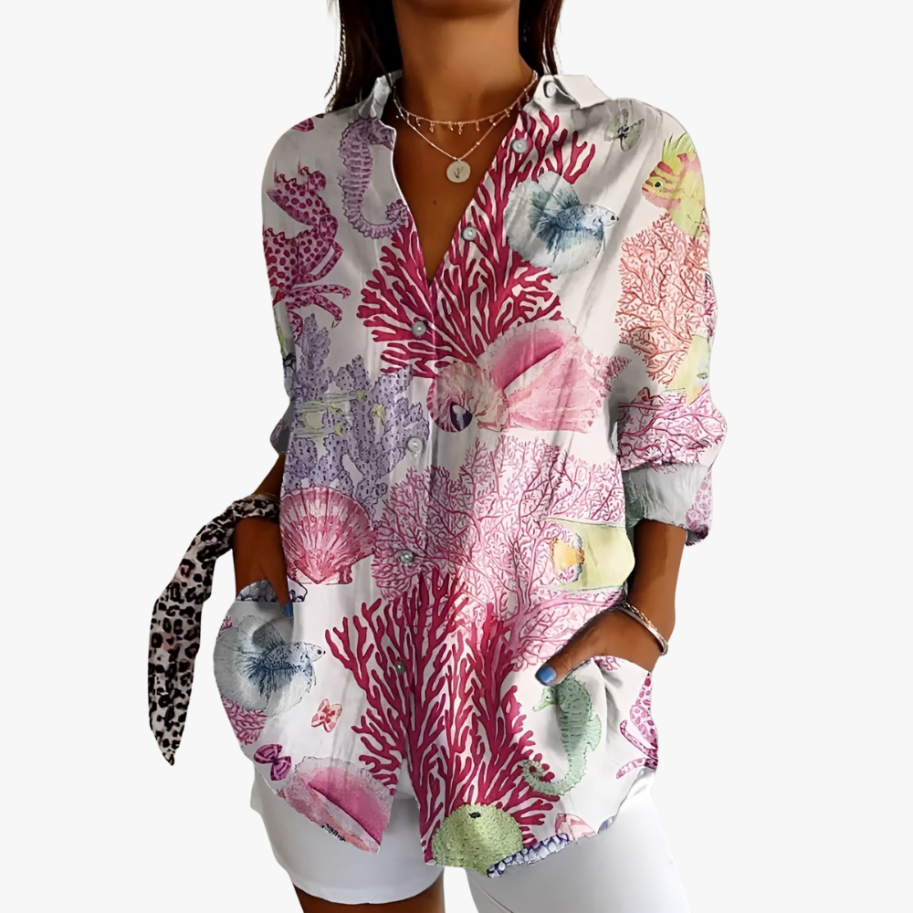 Maia | Floral Summer Blouse