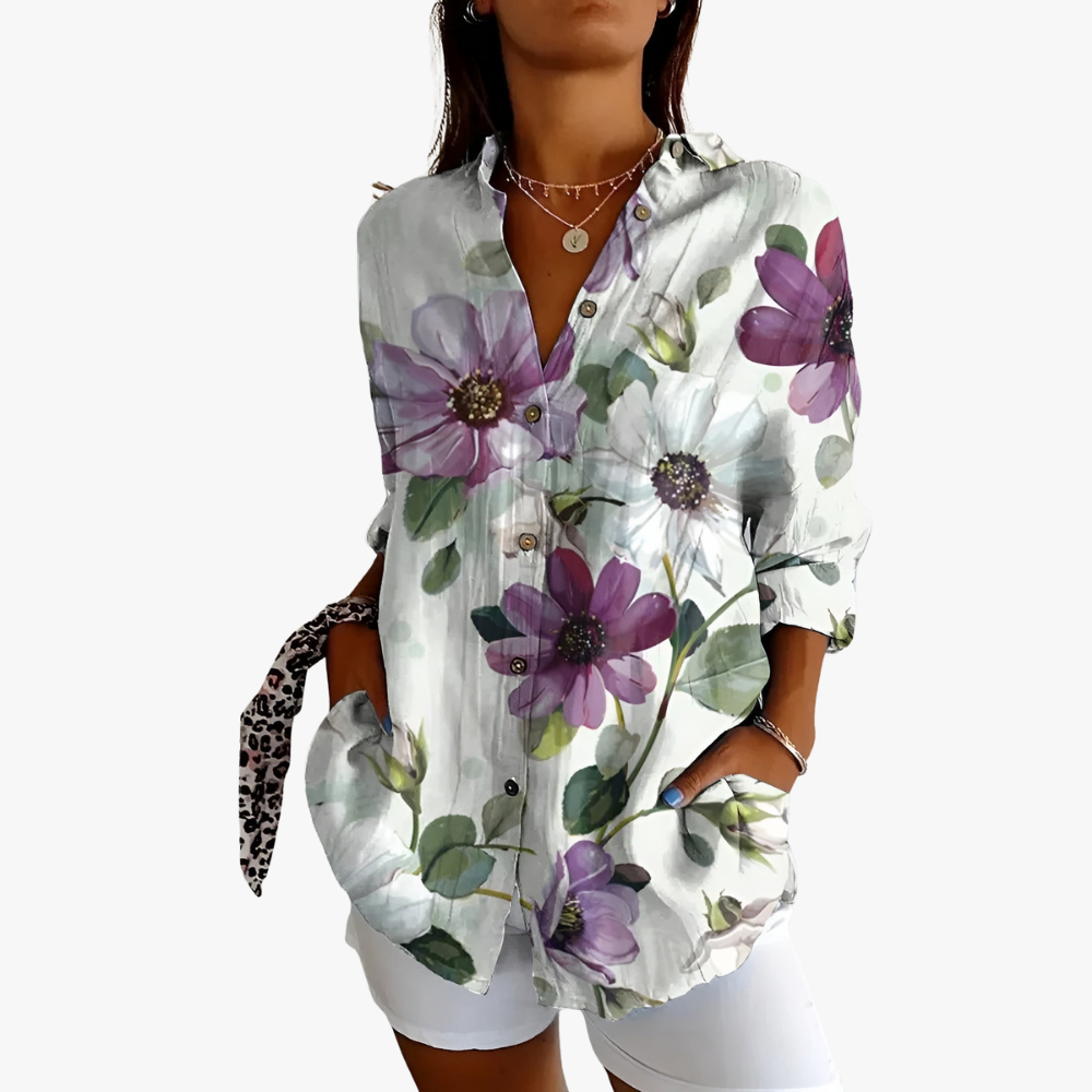 Maia | Floral Summer Blouse